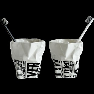 创意陶瓷情侣漱口杯一对刷牙杯y子家用高档牙具高颜值牙缸洗漱套