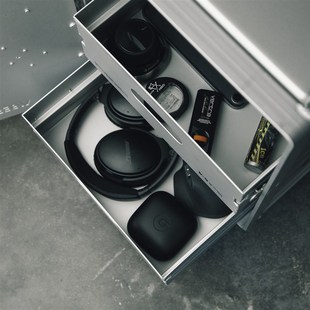 收纳整D理家用铝合金储物抽屉箱工业 收纳盒化妆品首饰内衣物数码