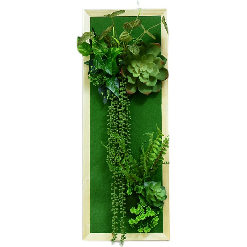 仿真多肉植物壁挂绿植鹿头墙饰背景墙工I业风餐厅酒吧创意墙面装