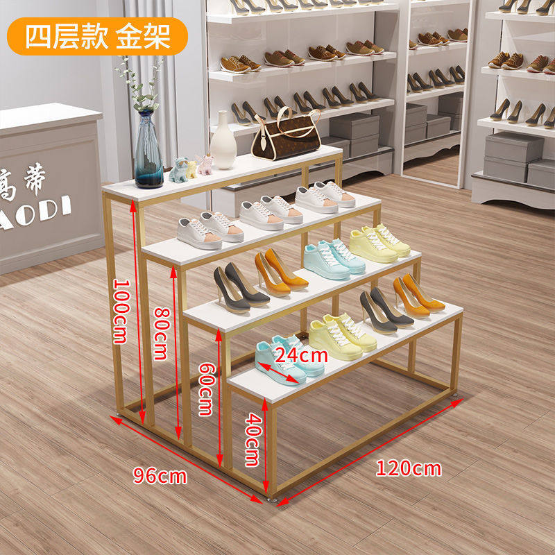 鞋架子商场中岛架展示架放鞋包流水台陈列架中岛展示台长方形