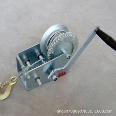 厂家供应 手摇卷扬机 手摇绞车 安装方便快速 带有枢轴式操作手柄