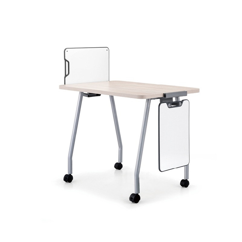 培训桌椅组合条形桌单双人长条桌辅导班学生办公台带白板隔断移动