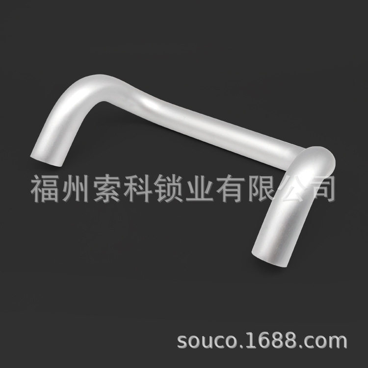 LS532-25-204铝合金折弯型外装拉手工业设备五金银色柜门机箱