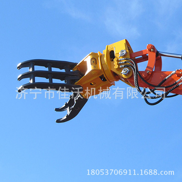 5齿抓钢机 夹木器 四瓣抓五瓣抓 液压夹钳工程机械配件佳沃机械挖