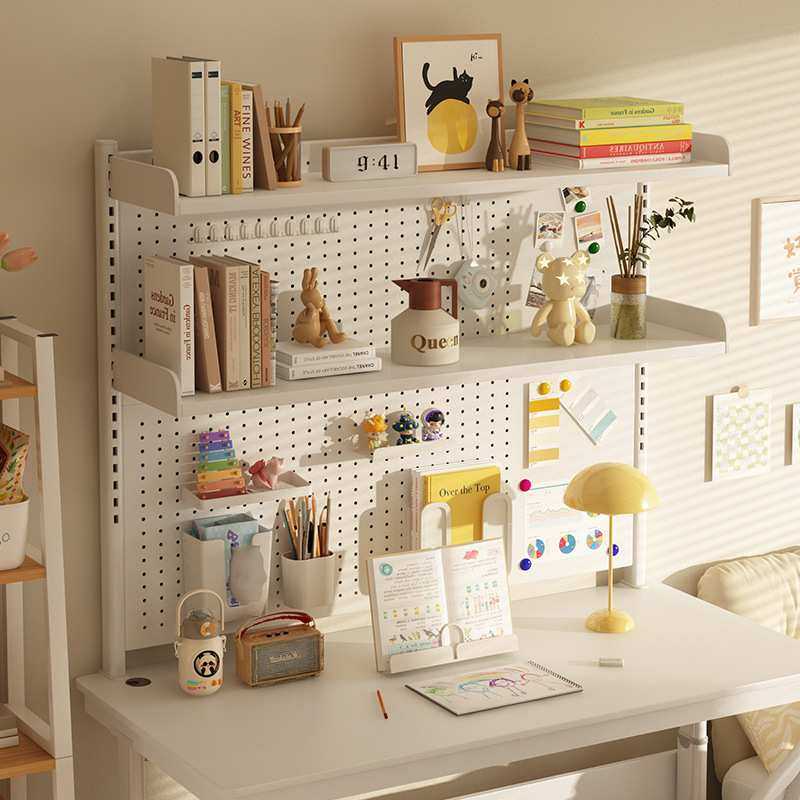 桌面书架洞洞板置物架客厅儿童书桌收纳架家用夹式铁艺桌上展示架,3C数码配件,摄像机配件,淘宝优惠券,粉丝福利购,淘宝优惠卷