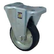 J-CTA01-D150-UJ 6寸黑色聚氨酯固定轮 YHD脚轮 防静电脚轮