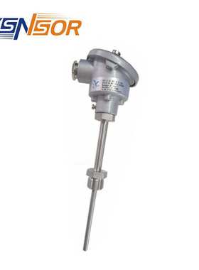 ZYSENSOR温度传感器0-160度4-20MA管径6MM插深85MM带5333A