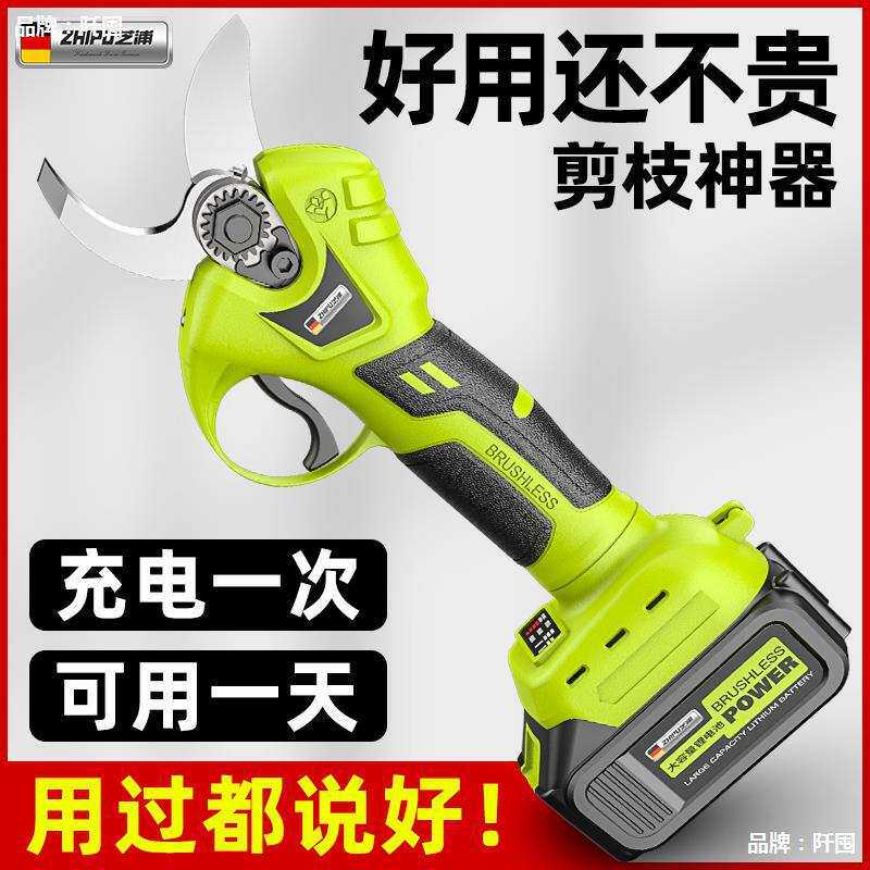 源头工厂  电剪刀剪树枝果树充电式电动修枝剪树枝剪刀锂电池专用