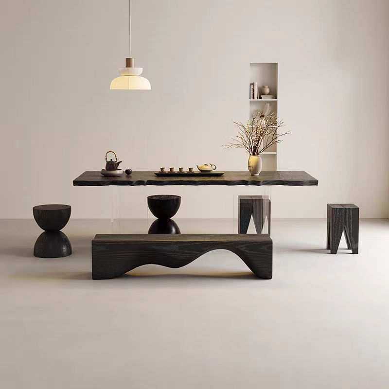 侘寂风碳化黑色大板泡茶桌子酒店大堂商务会客民宿网红亚克力茶台,机械设备,其他机械设备,淘宝优惠券,粉丝福利购,淘宝优惠卷