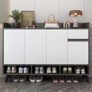 楼道外鞋柜家用门口2025新款入户大容量一体收纳经济简易鞋架