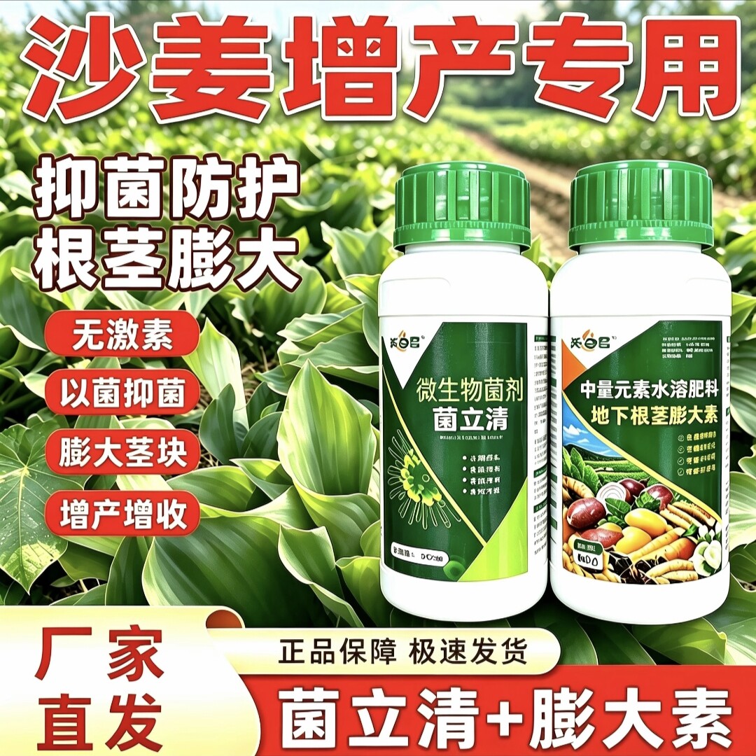菌立清膨大剂组合抗病增产真菌细菌抑菌根腐白粉膨大补充营养