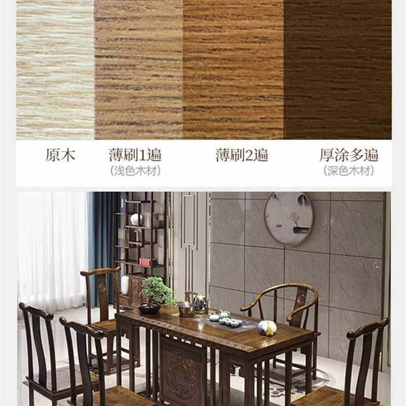 新款莱硕木纹漆水性木器漆木门木头旧家俱翻新改色自刷白Y油漆款