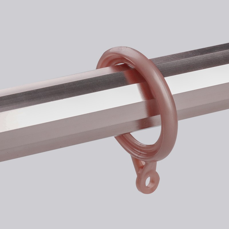 加厚铝合金窗帘杆罗马杆双层固定支架全套打孔式单杆顶装黑白金色