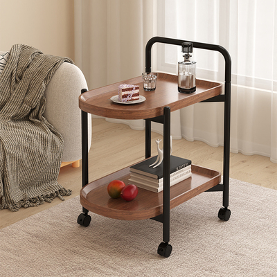 可移动茶几沙发边几小推车家用带轮餐车置物架客厅简易角几小桌子
