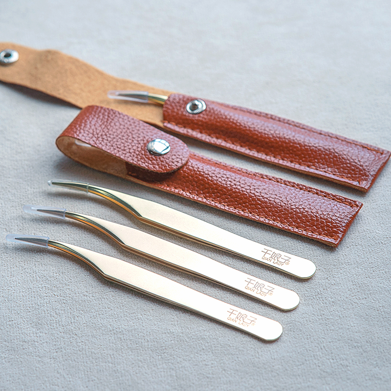 千代手绳编绳高级定制手工镊子弯头细尖头工具加硬高品质千娘子