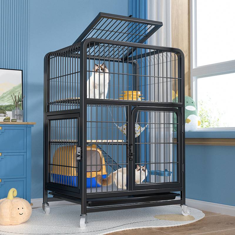 猫笼子别墅自由空间家用室内带厕所一体猫咪窝养猫舍猫屋