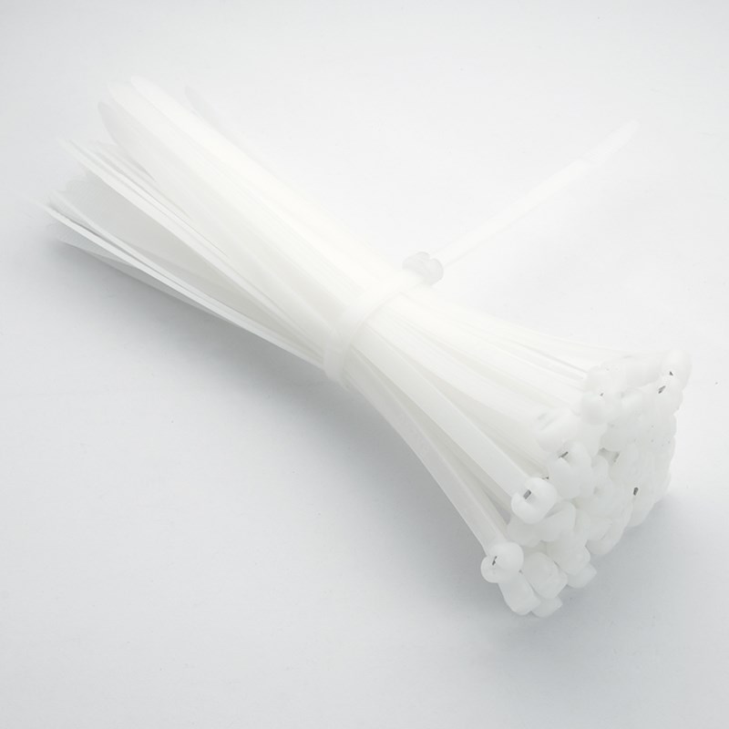 不锈钢304船用尼龙扎带金属嵌片扎带大号固定卡扣强力扎线束线带