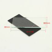 黑镜片 电焊面罩镜片 黑白玻璃 电焊帽白镜片 氩弧焊面罩黑镜片