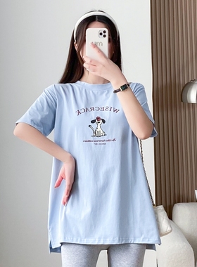 8608#（实拍二）孕妇 大码 大宝狗 短袖 T恤