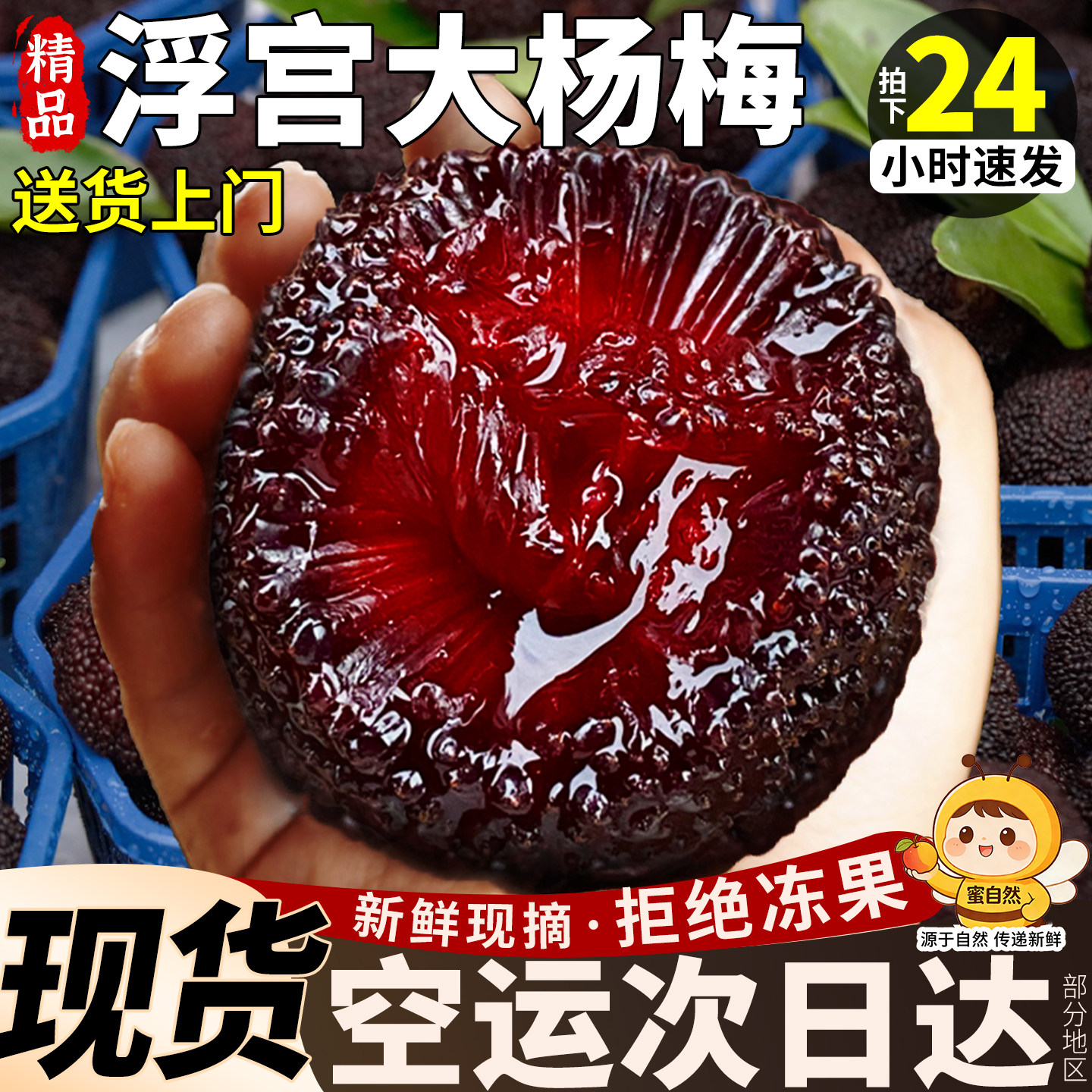 顺丰空运浮宫杨梅鲜果漳州现摘现发福建新鲜水果东孕妇魁仙大果居