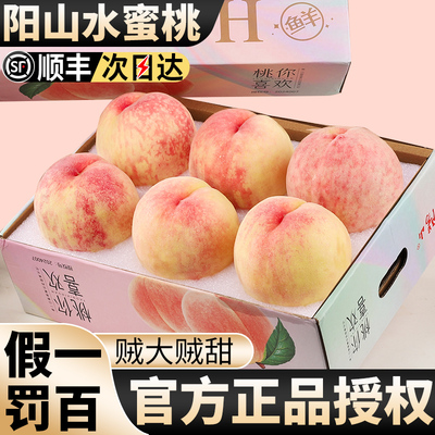 【官方正品假一罚百】阳山水蜜桃