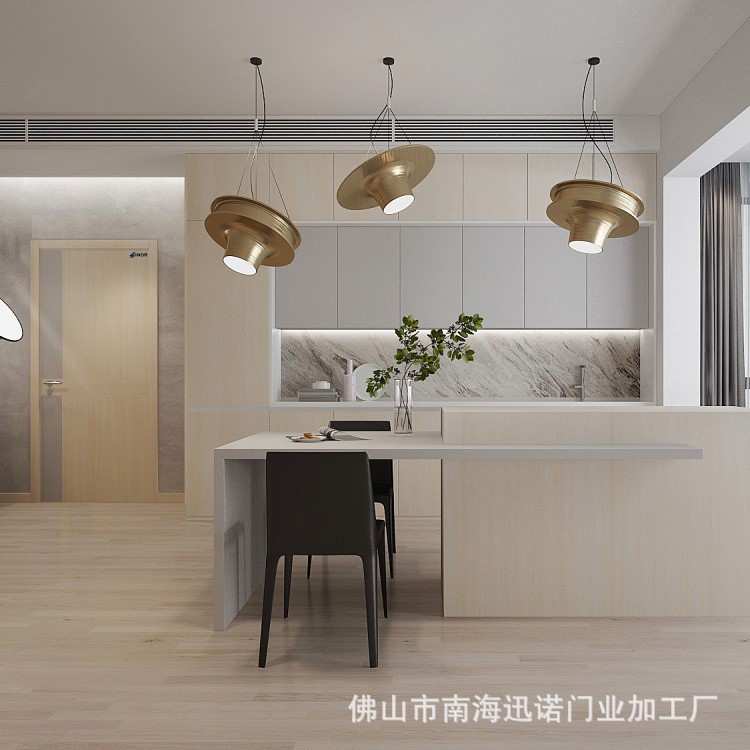 单开门式复合实木门厂家批发简约平开烤漆门稳固耐用室内门卧室门