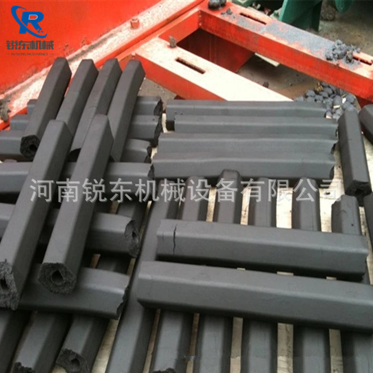 锯末艾条成型机 节能空心煤粉煤泥压棒机 木炭秸秆冲压式制棒机