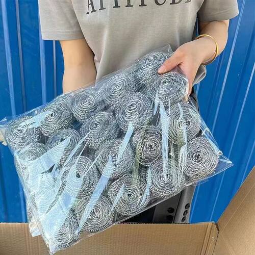 用厨房不锈钢大号清洁球去污清洁锅刷可网店钢丝球
