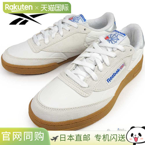 日本直邮Reebok Club C 85 橡胶鞋底网球运动鞋男女士2025年秋冬