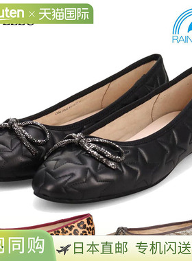 日本直邮MODELLO 女士休闲平底鞋/芭蕾平底鞋优雅防水可爱豹纹和