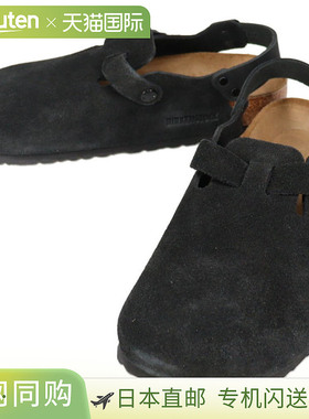 日本直邮Birkenstock Tokio II 绒面革凉鞋黑色常规宽度1028337