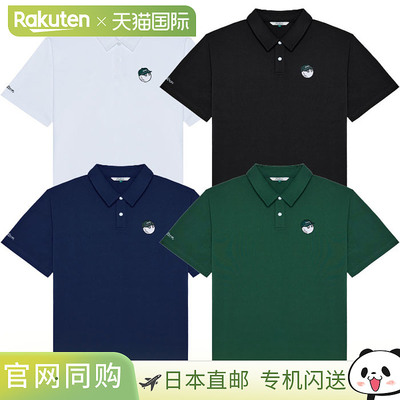 日本直邮Malbon Golf 男士 Fairway Baldwin Polo 衫短袖M-940320