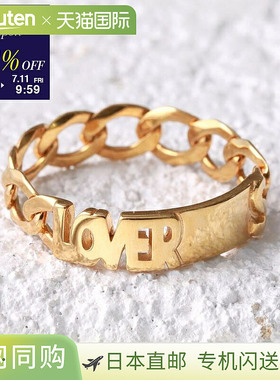 日本直邮MARIA BLACK 戒指情侣戒指 500402YG 女士男士戒指配饰