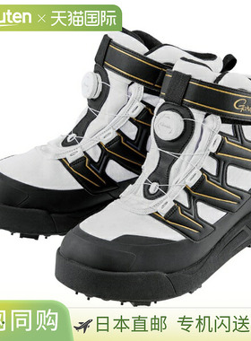 日本直邮Gamakatsu GM4549 G-Spec 钉鞋黑色/白色L码