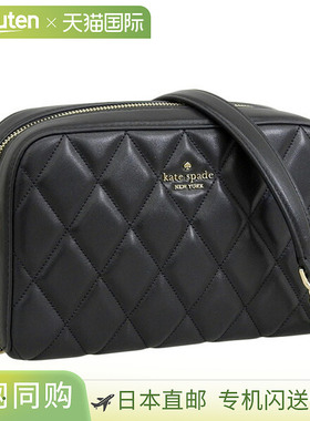 日本直邮Kate Spade 包袋 女士单肩包 皮革 黑色 CAREY 迷你相机