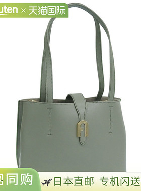 日本直邮FURLA 女士皮革手提包卡其绿色WB01828BX3104AG700