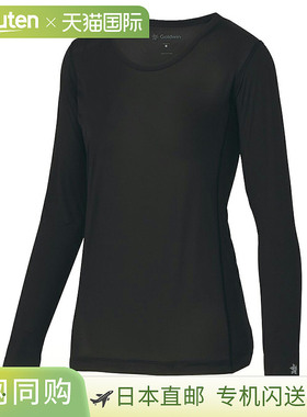 日本直邮C3fit 清凉圆领长袖 女士运动健身内衣 长袖 GCW65102-BK