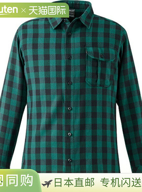日本直邮MILLET 保暖格纹衬衫 长袖 M 码 男士户外上衣 MIV03136-