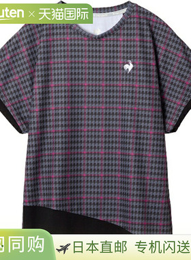 日本直邮Le coq sportif 女士短袖网球衫 (LN5FHT30L-BK00)