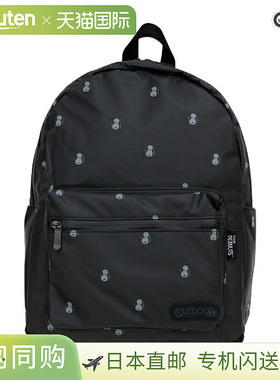 日本直邮Outdoor Products 史努比背包 M 复古花生图案黑色 SY155