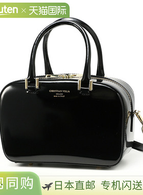 日本直邮Christian Villa 2-Way Boston Bag黑色女士6327 Nero玻
