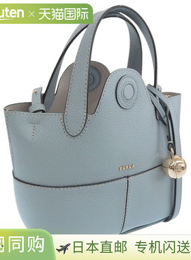 日本直邮FURLA PRIMROSE MINI TOTE 女士蓝色皮革单肩包 WB01825H