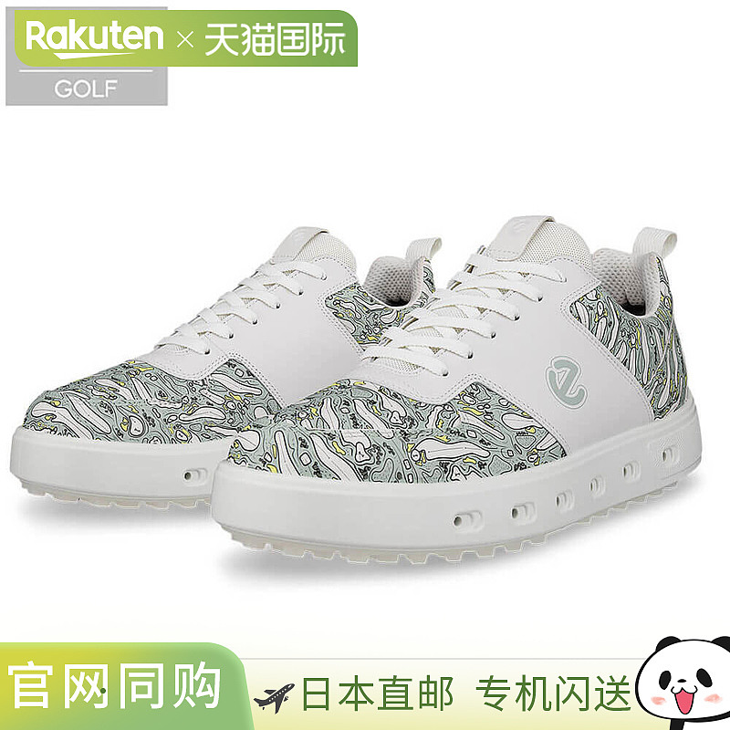 日本直邮ecco 男士高尔夫鞋 Street 720 111724 54418 白色/冰花