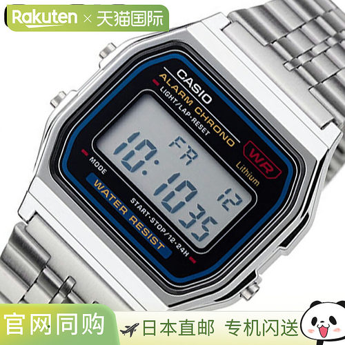 日本直邮卡西欧手表 CASIO 标准系列 CASIO 标准数字黑色 CASIOW-