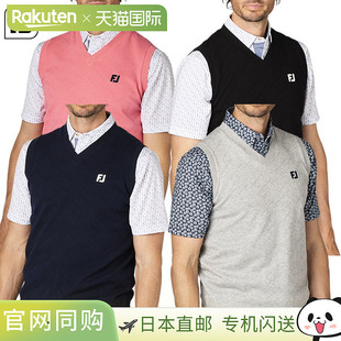 菱形花纹V领毛衣背心 男士 M11 高尔夫服 S25 日本直邮FootJoy