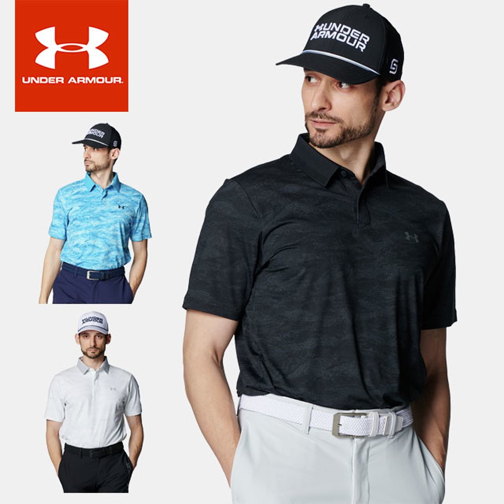 日本直邮Under Armour 男士高尔夫 Polo 衫短袖纽扣UA Drive Chil
