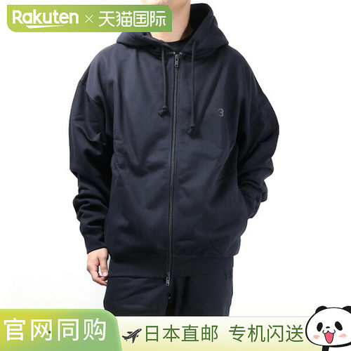 日本直邮Y-3 FL ZIP HODDIE 连帽衫拉链式卫衣长袖带标志棉质男女