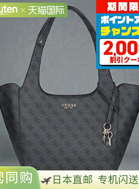 日本直邮GUESS CALISTA SG733422 煤炭标志女士手提包轻便、高品