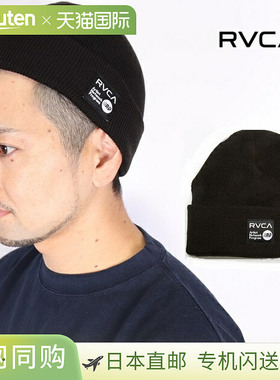 日本直邮RVCA 男士 ANP 翻边针织帽黑色