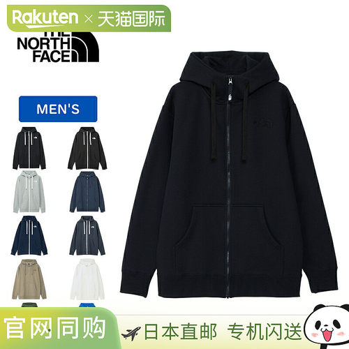 日本直邮THE NORTH FACE 后视图全拉链连帽衫尺码 S黑色 2 (KK)NT